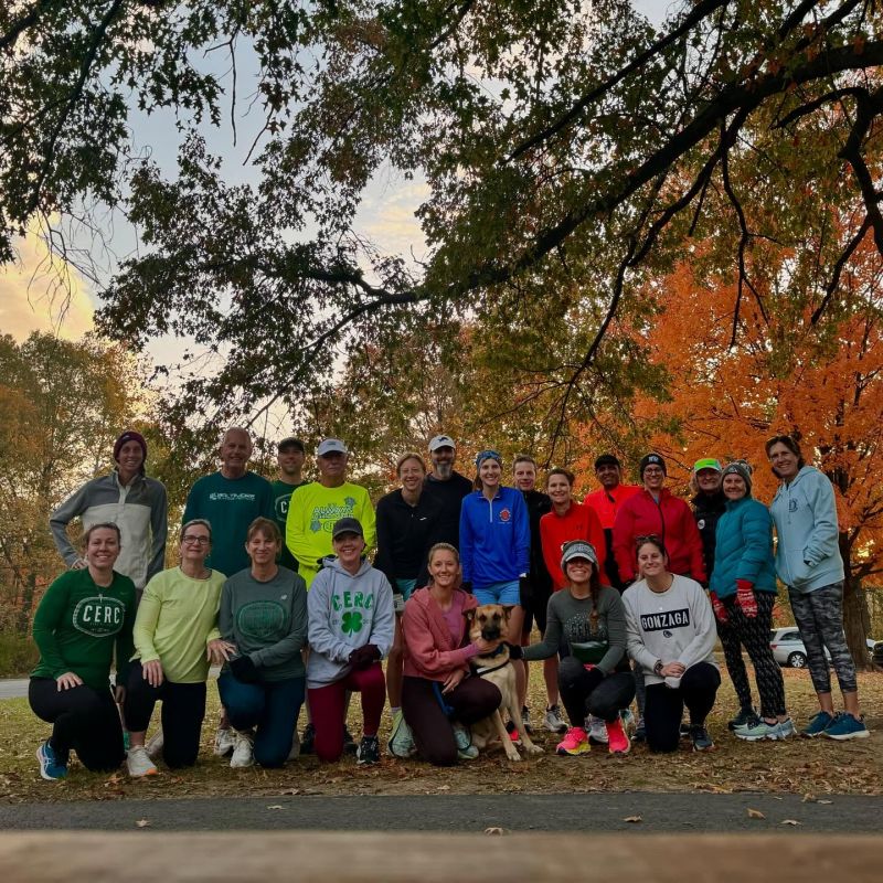 CERC runners at a group run
